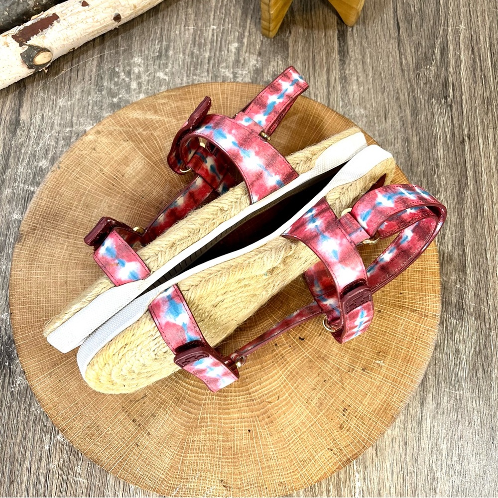 🎉HP🎉 *Tory Burch | Red Tie Dye Straps Sports Sandals Size 7 - Picture 4 of 16